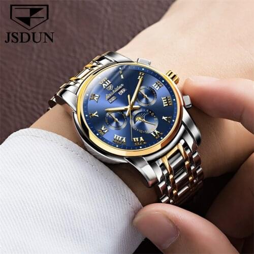 JSDUN Top Brand Luxury Men Mechanical Wristwatch Business Automatic Watch Men Male Clock for husband montre automatique luxe