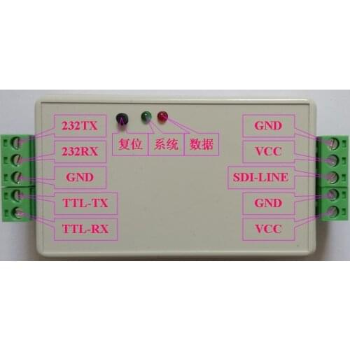 RS232 to SDI-12 protocol catcher debugger converter supports wide voltage supply