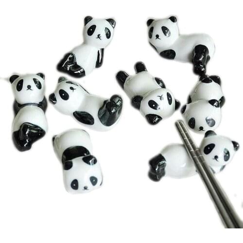 Chopstick Rack Ceramics Panda Chopstick Support Chopstick Rack Ceramics Crafts Display Penholder Boom Fashion Chinese Style Rack