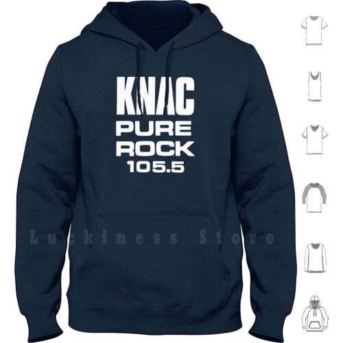 Knac Pure Rock 105.5 Hoodie Long Sleeve Knac Pure Pure Rock Pure Rock 105 5 Knac Metal Logo Radio Rock Radio Metal