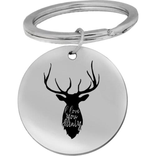 Ufine Christmas gift for dad jewelry glass mustache best father pendant army card stainless steel custom necklace N4579