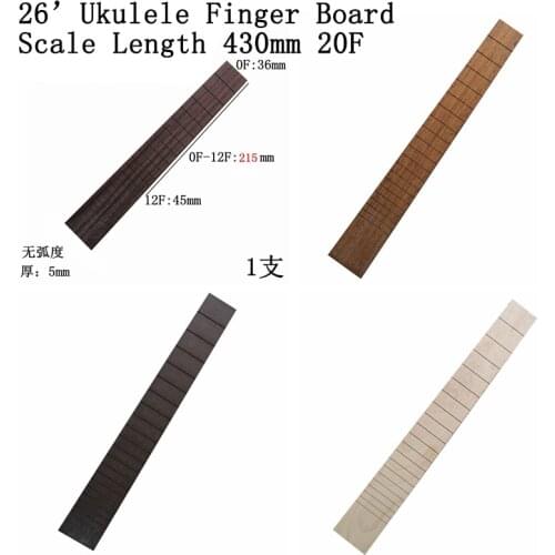 26 "430 string ukulele guitar rose wood ebony fingerboard standard production repair material