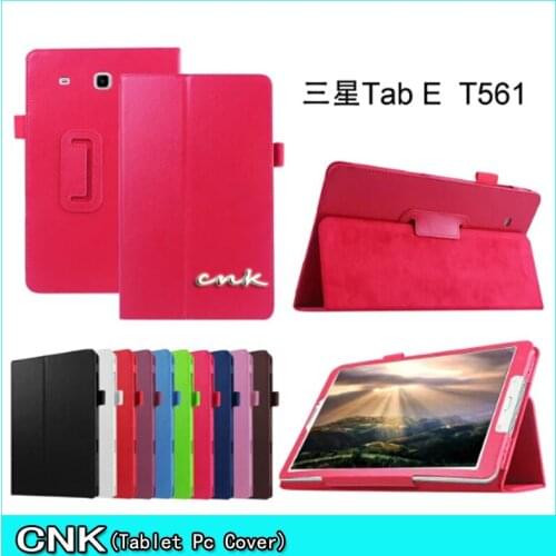 Smart PU Leather Case Cover For Samsung Galaxy Tab E 9.6 Case T560 T561 SM-T561 Tablet PC Protective Case Flip Cover Shell