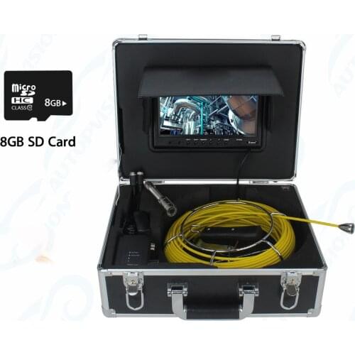 WP90 Pipe Wall Inspection Camera recorder Night Vision Waterproof Endoscope 100m Cable 9''drain Sewer Camera Stainless Steel