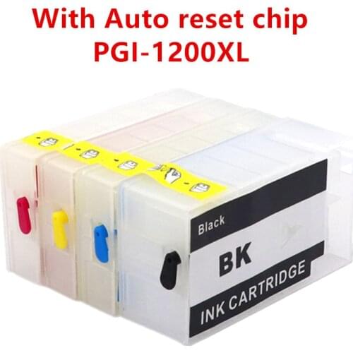 Refillable PGI1200XL PGI-1200 PGI1200 empty refill Ink Cartridge For Canon MAXIFY MB2020 MB2120 MB2320 MB2720 PGI 1200 XL 1200XL