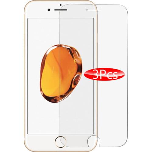 3Pcs Protective Glass For iphone 7 8 6 6s Plus Screen Protector On iphone7 Tempered Glas aifone 6 s Film aiphone7 Armor Pelicula
