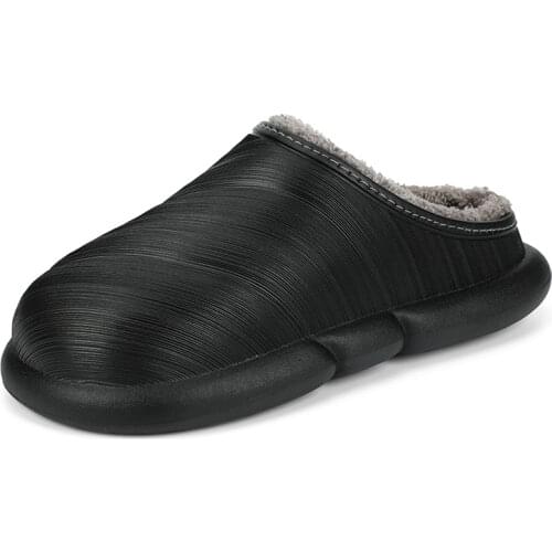 2020 Couples Waterproof Lightweight Winter House Slippers Women Men Warm Furry Slippers Indoor Outdoor Footwear Home Shoes