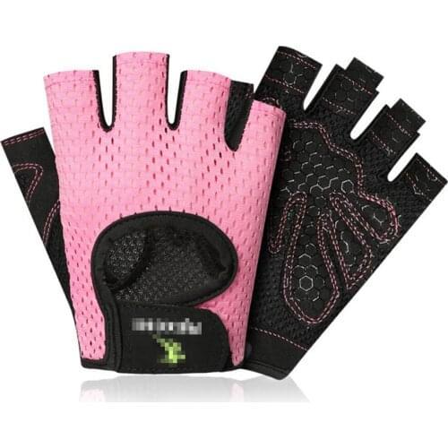 2021 Summer Women Breathable Fitness Gloves Polyester Cycling Gym Gloves Weight Lifting Workout Body Building Sport Equipment