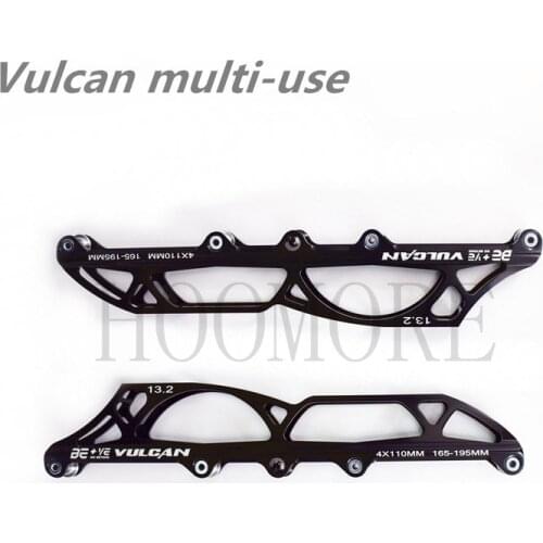 3 / 4 wheels Multi-use Alloy CNC Chassis 3X125mm / 4X110mm Inline Speed Skates Base Frame Track Race Marathon 195mm Mount Vulcan
