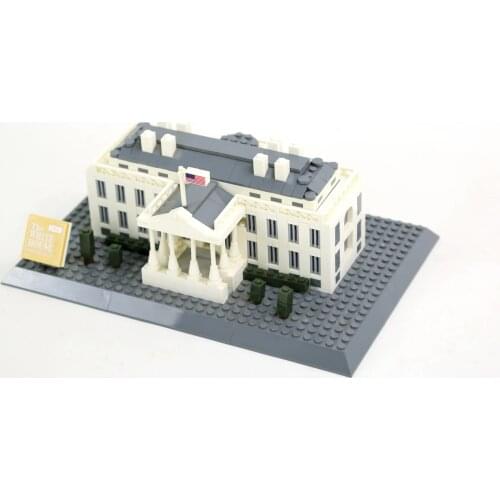 The white house 803 PCS kid plastic compatible building block architecture toy