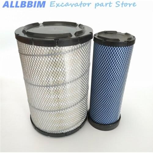 For Hitachi ZX200-5A 240-5A EX200-3 220-3 220-2 Excavator accessories air filter air filter element high quality accessories