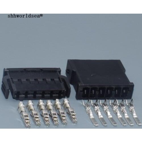 Shhworldsea 6 Pin Automotive Connector Female Male Auto Electrical Plug 893 971 996/893 971 636 For VW