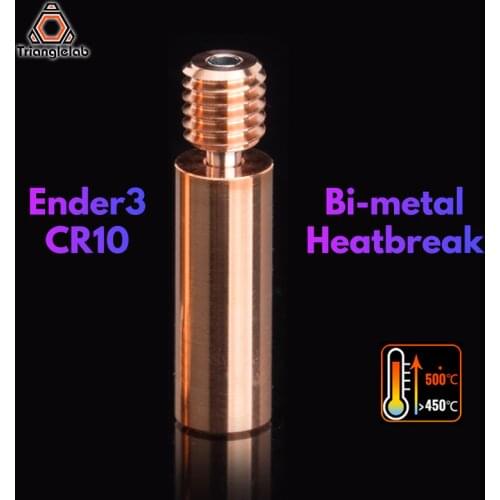 Trianglelab Ender3 CR10 Copper alloy Bi-Metal Heatbreak 27.5MM Length M6 Thread For ENDER 5/3 CR-10S 1.75MM Filament Smooth