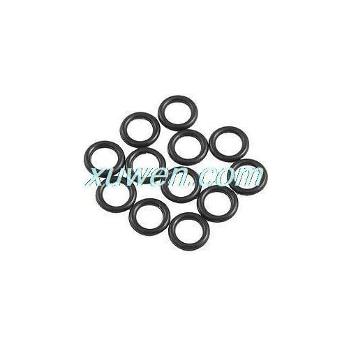 Black 10mm x 2 0mm Rubber Sealing Washers Oil Seal O Rings 12 Pcs