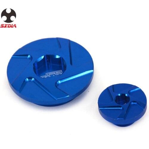 For Yamaha YZ250F YZ400F YZ426F YZ450F WR250F WR400F WR426F WR250R WR250X Serow250 Tricker Motorcycle CNC Engine Oil Plug Set
