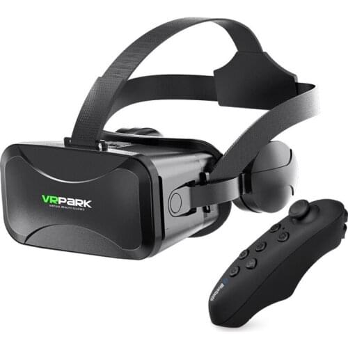 VRPARK VR Virtual Reality Glasse with Controller 3D VR Headset for iPhone Android Smartphone 4.5-6.7 Inch