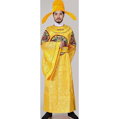 TV Play Emperor costume hanfu male ancient royal gown embroidered dragon robe carnival fancy cosplay apparel