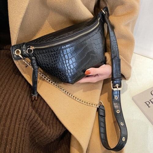 Small Chain Brand Designer PU Leather Chest Bags For Women 2021 Travel Handbags Waist Packs Female Phone Purses Lady Fanny Packs