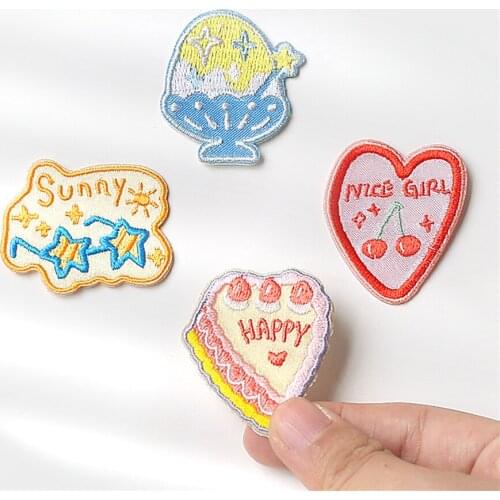 Maxsin 1 Pc High Quality Embroidered Good Wish Sticker Clothes Patch Iron On Dress Jacket Garment Decoration Accessories DIY