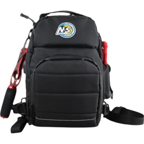 NS Multifunction Fishing Bag Waterproof Tactical Wear-resistant Backpack Climbing Outdoor Shoulder Sports Chest Bag Hand Bag Fis