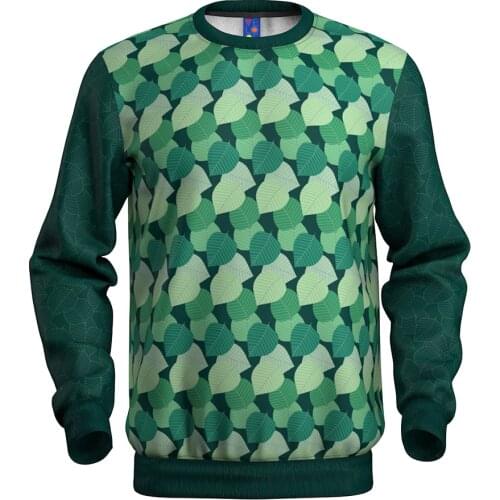 Green Leaf Forest Nature Relax male hoodie Winter hoodies Men Fashion 3D Printing Brown hoodie Sweatshirts Long Sleeve Hooded