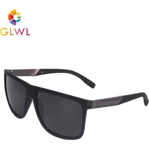 Sunglasses For Man 2021 Polaroid Sun Glasses Black Lenses Eyewear UV Males Eyeglasses Vintage Eye Shadow Outdoors New Design