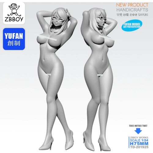 1/24 Resin Kits Beauty Resin Soldier Model self-assembly TD-201925