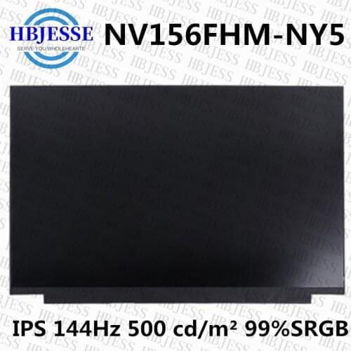 Original 144hz LCD screen 99% SRGB 500 cd/m² NV156FHM-NY5 15.6'' IPS LCD screen 40pins EDP FHD 1920X1080 Contrast Ratio1200:1
