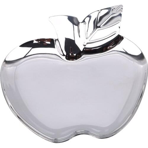 Stainless Steel Simple Style Dishware Dessert Plate Silver Heart-shaped Cake Fruit Salad Plate Kitchen Tableware Tool