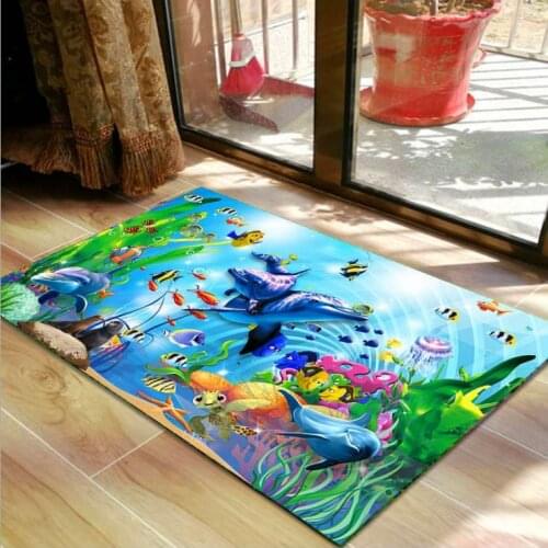 Underwater World Rug Floor Door Mat Carpet For Living Room Bedroom Vestibule TOILET Rugs Washable