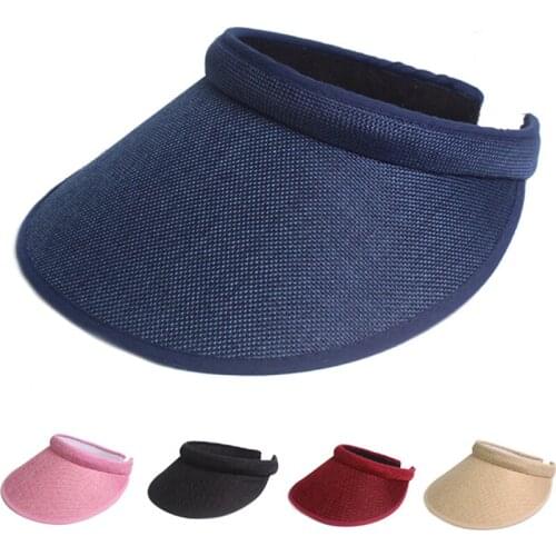 Women Summer Beach Sun Visor Ladies Straw Wide Brim Sun Hat Cap For Women Girl Kids Hats Chapeu Paille Femme Sunhat