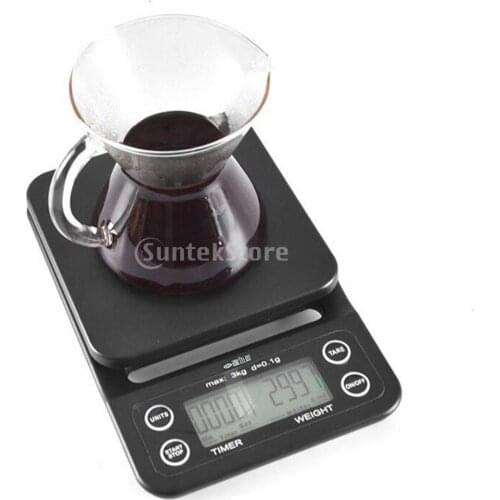 3000g/0.1g 3kg/0.1g Pour Over Drip Coffee Food Baking Weighing Weight Scale