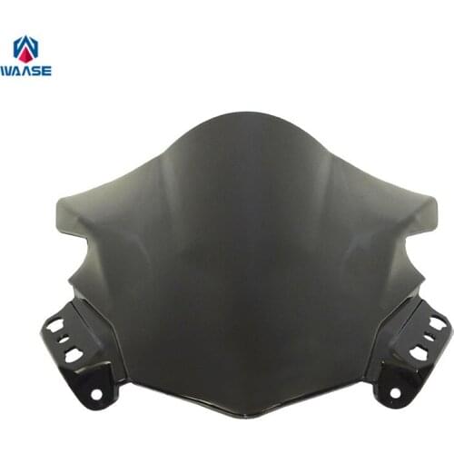 Waase Motorcycle Double Bubble Windscreen Windshield Shield Screen For Kawasaki Ninja 250 SL 250SL 2014 2015 2016 2017