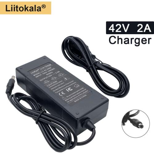 36V battery charger 42V 2A Charger 100-240V Input Lithium Li-ion Charger For 36V Electric Bike and wo-wheel Vehicle