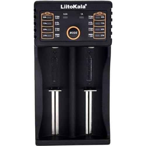 LiitoKala Lii-202 18650 Battery Charger 26650 16340 RCR123 14500 LiFePO4 1.2V Ni-MH Ni-CdRechareable Battery Automatic power off