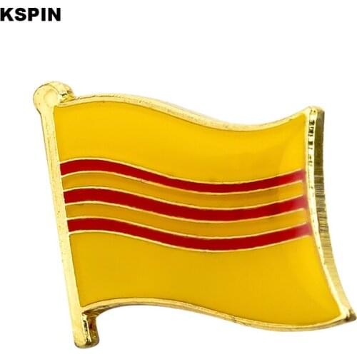 Stripe Vietnam flag pin lapel pin badge 10pcs a lot Brooch Icons KS-0213