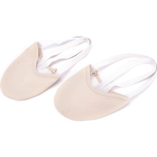 1 Pair Elastic Dance Shoes Rhythmic Gymnastics Shoes Soft Half Socks Ballroom Art Gym Accessories Ginastica