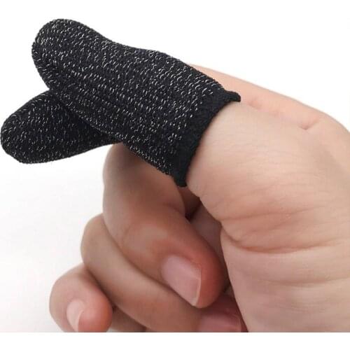 1 Pair Finger Sleeve Ultra-thin Touch Screen Anti Sweat Washable Controller Finger Sleeves Gloves New Style