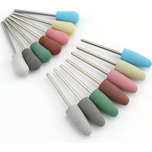 1pcs Rubber Silicone Nail Drill Bits Rotary Buffer Burr Milling Cutter for Manicure Drill Bit Accessories Polishing Tool