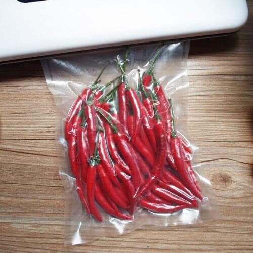 100pcs 9*12cm High temperature cooking line transparent vacuum food packaging bags heat seal small storage bag kitchen organizer