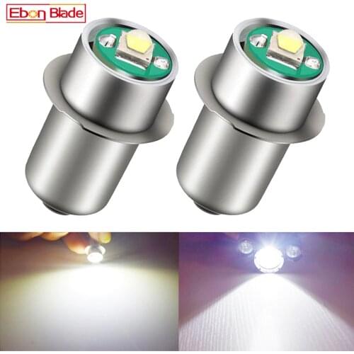 2PCS P13.5S Base PR2 PR3 LED Upgrade Bulb for Maglite Replacement Bulbs Conversion Kit for C/D Flashlights Torch 3V-18V 5-24V DC