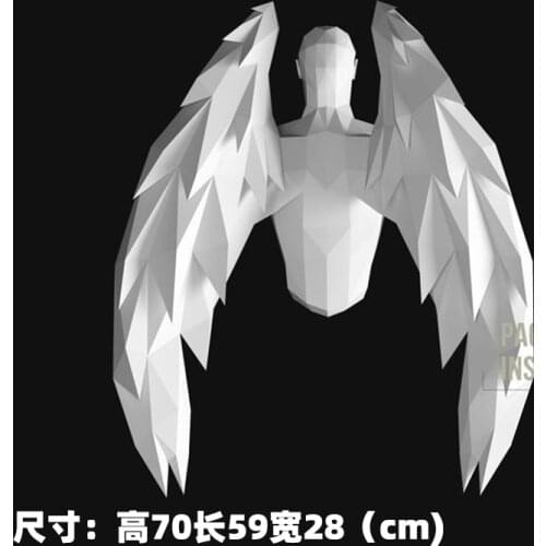 3D DIY silent Angel wings Paper Model Papercraf Home Decor Home Wall Decoration Puzzles Educational DIY Kids Toys Birthday Gift