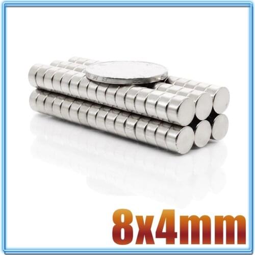 5/10/20/50/100Pcs 8x4 Neodymium Magnet 8mm x 4mm N35 NdFeB Round Super Powerful Strong Permanent Magnetic imanes Disc 8*4