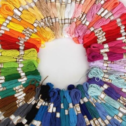 50/100PCS Cross Stitch Cotton Embroidery Thread Floss Sewing Skeins Craft C1