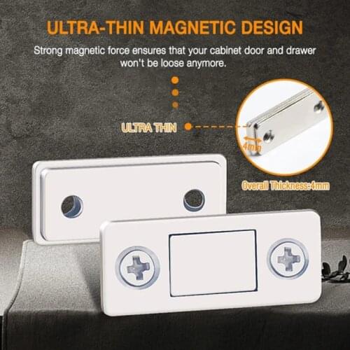 7pcs/Set Magnetic Cabinet Catches Magnet Door Stops Door Closer With Screw For Closet Cupboard Furniture Hardware Door stopper