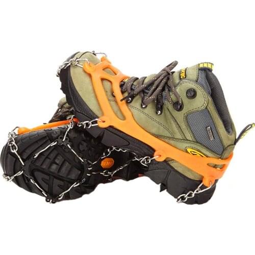 8-tooth Outdoor Mountaineering Non-slip Crampons Snow Non-slip Shoe Covers Crampons Hiking Climbing Protective Crampons 8 Teeth