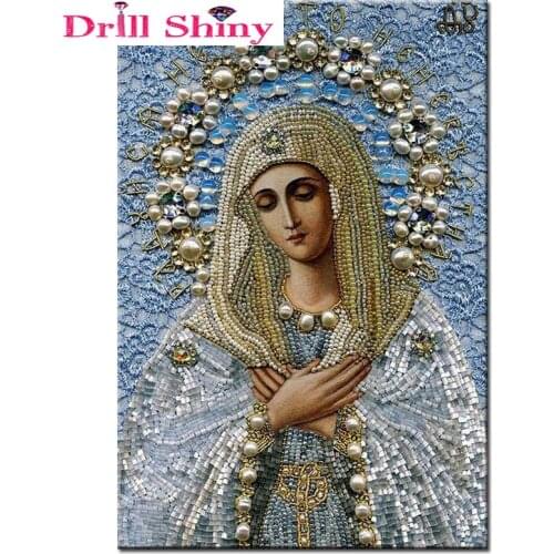 Drill Shiny Diy 5D Diamond Painting Religion Needlework diamond embroidery picture of rhinestones Cross Stitch home decoration