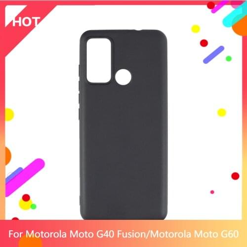 Moto G40 Fusion Case Matte Soft Silicone TPU Back Cover For Motorola Moto G60 Phone Case Slim shockproof