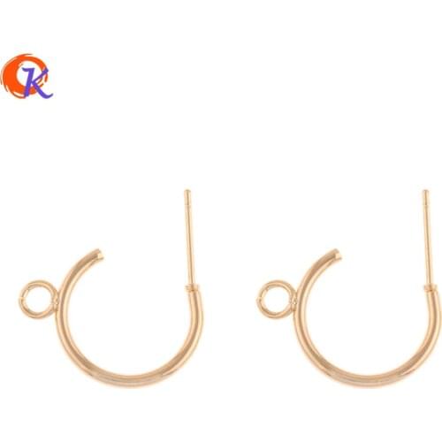 Cordial Design 50Pcs 18*20MM Jewelry Accessories/Earring Stud/DIY Earring Making/Genuine Gold Plating/Hand Made/Earring Findings