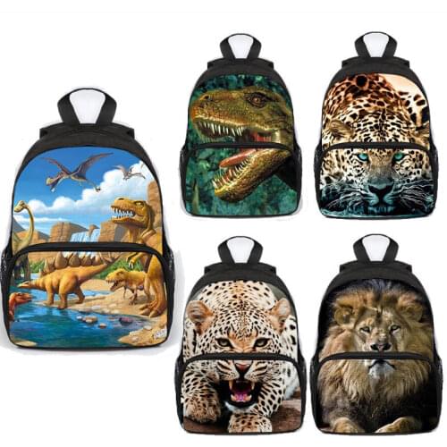 Kids Children Dinosaur Backpack Cool Animal Tiger lion School Bags Kindergarten Preschool Bag 3-6 Years Old mochila infantil